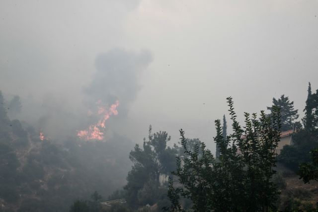 Οριοθετήθηκε η φωτιά που ξέσπασε στο Γραμματικό τα ξημερώματα