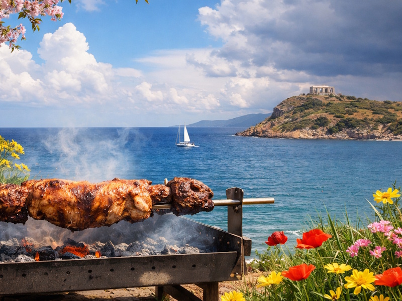 ΝΑ Αττική: Ιδανικός καιρός για το ψήσιμο του οβελία την Κυριακή του Πάσχα, μικρή αστάθεια τη ...