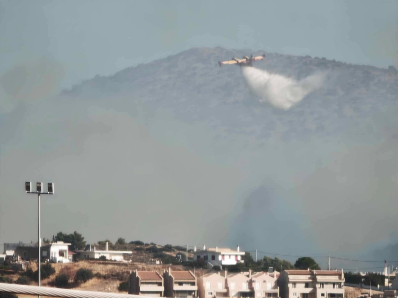 Κουβαράς: Υπό έλεγχο η φωτιά - Η διαδρομή της από τον Άγιο Στυλιανό στη Μερέντα