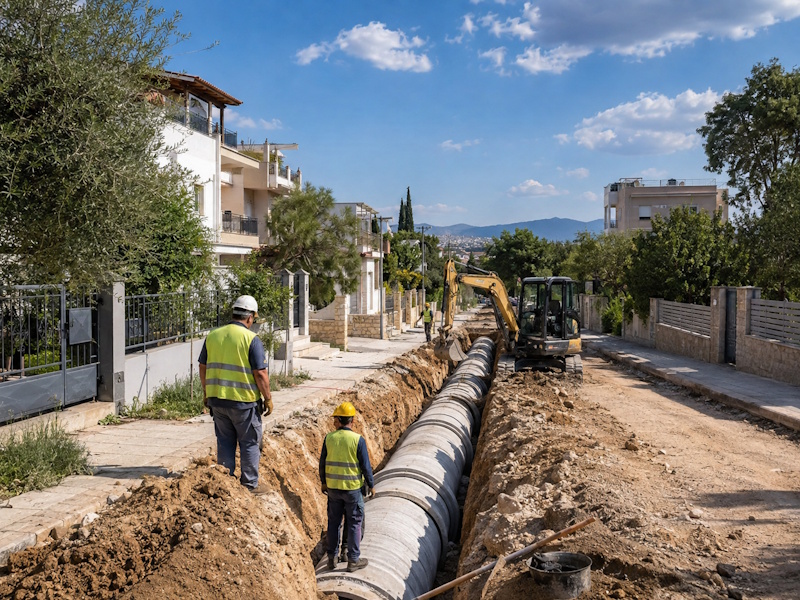 Γλυκά Νερά: Η μεγάλη χρηματοδότηση που κλείνει την αποχετευτική εκκρεμότητα