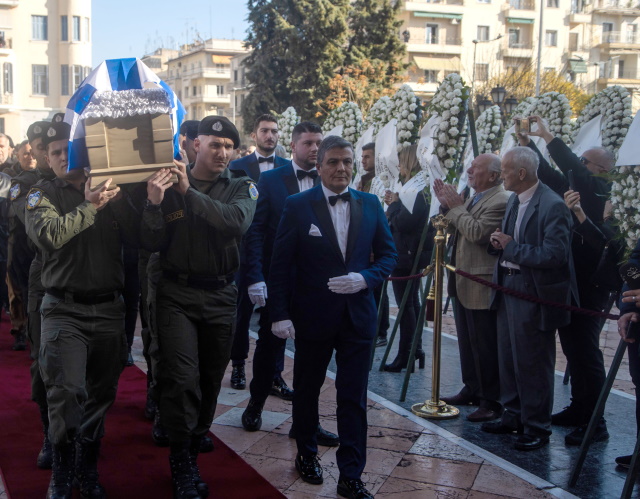 Πάνδημος θρήνος στην κηδεία του αστυνομικού των ΜΑΤ, Γιώργου Λυγγερίδη 