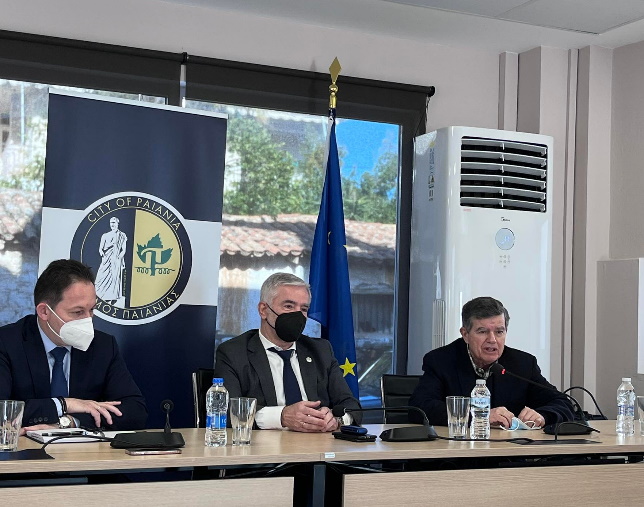 Μαρτίνος – Πέτσας – Μάδης για τα έργα σε Παιανία και Γλυκά Νερά με αφορμή την ανέγερση του 5ου Δημοτικού Σχολείου (Φωτός) 
