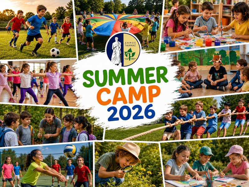 Summer Camps 2026 στον Δήμο Παιανίας: Ένας θεσμός που μεγαλώνει και αγκαλιάζει περισσότερες οικογένειες