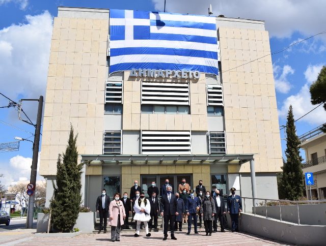 Δήμος Κρωπίας: Λιτός αλλά θερμός, σε πείσμα της πανδημίας, ο εορτασμός της 200ής επετείου του 1821 (Φωτός)