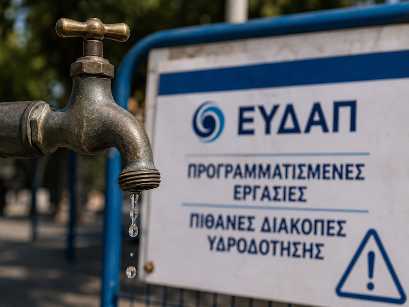 Δήμος Κρωπίας: Προβλήματα υδροδότησης σε τέσσερις οικισμούς λόγω εργασιών της ΕΥΔΑΠ 