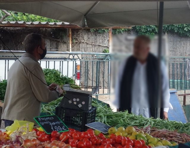 Λαϊκή Αγ. Μαρίνας Κορωπίου: Μέτρα αλλά και άγνοια χρήσης της μάσκας με έναν πρωταγωνιστή της βλακείας (Φωτός) 