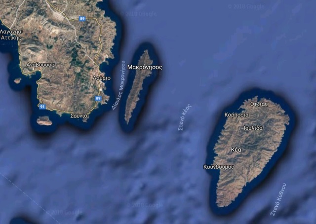 Φωτιές ανάβει η... μετακίνηση της Μακρονήσου από τη Τζιά στη Λαυρεωτική!
