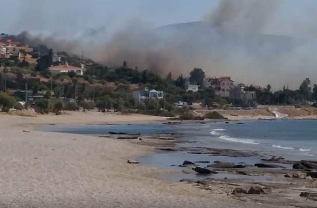 Συναγερμός στο Λαγονήσι: Φωτιά ενώ πνέουν ισχυροί άνεμοι στην περιοχή - Κίνδυνος εγκλωβισμού πολιτών!